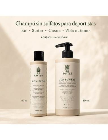 Champú sin sulfatos SUN & SWEAT 250 ml | MAKTUK