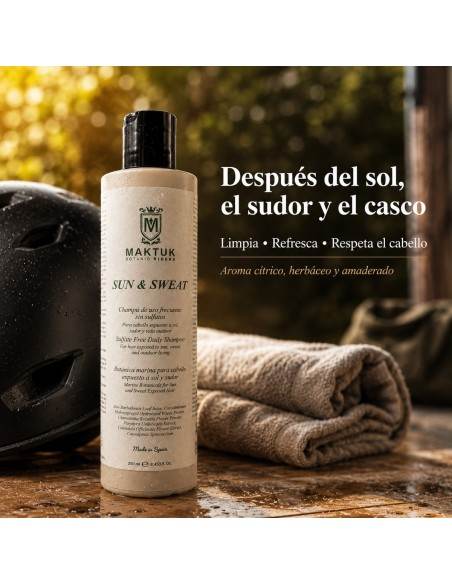 Champú sin sulfatos SUN & SWEAT 30 ml | MAKTUK