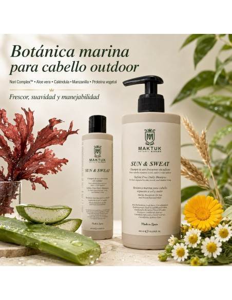 Champú sin sulfatos SUN & SWEAT 30 ml | MAKTUK