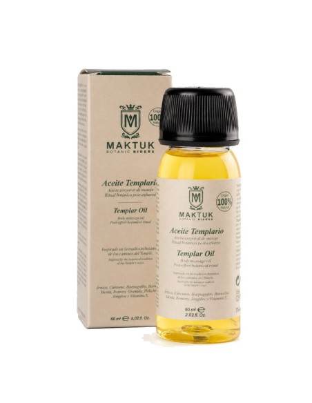 Aceite de masaje deportivo Templario 60 ml | MAKTUK
