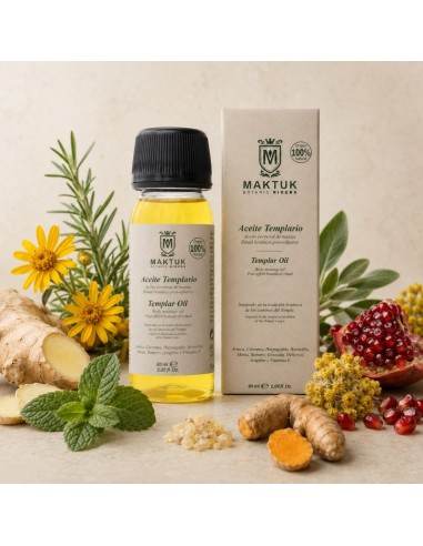 Aceite de masaje deportivo Templario 60 ml | MAKTUK