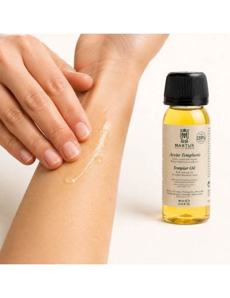 Aceite de masaje deportivo Templario 60 ml | MAKTUK